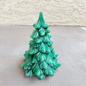 Vintage Ceramic Christmas Tree 9” Atlantic Or Holland Mold No Lights